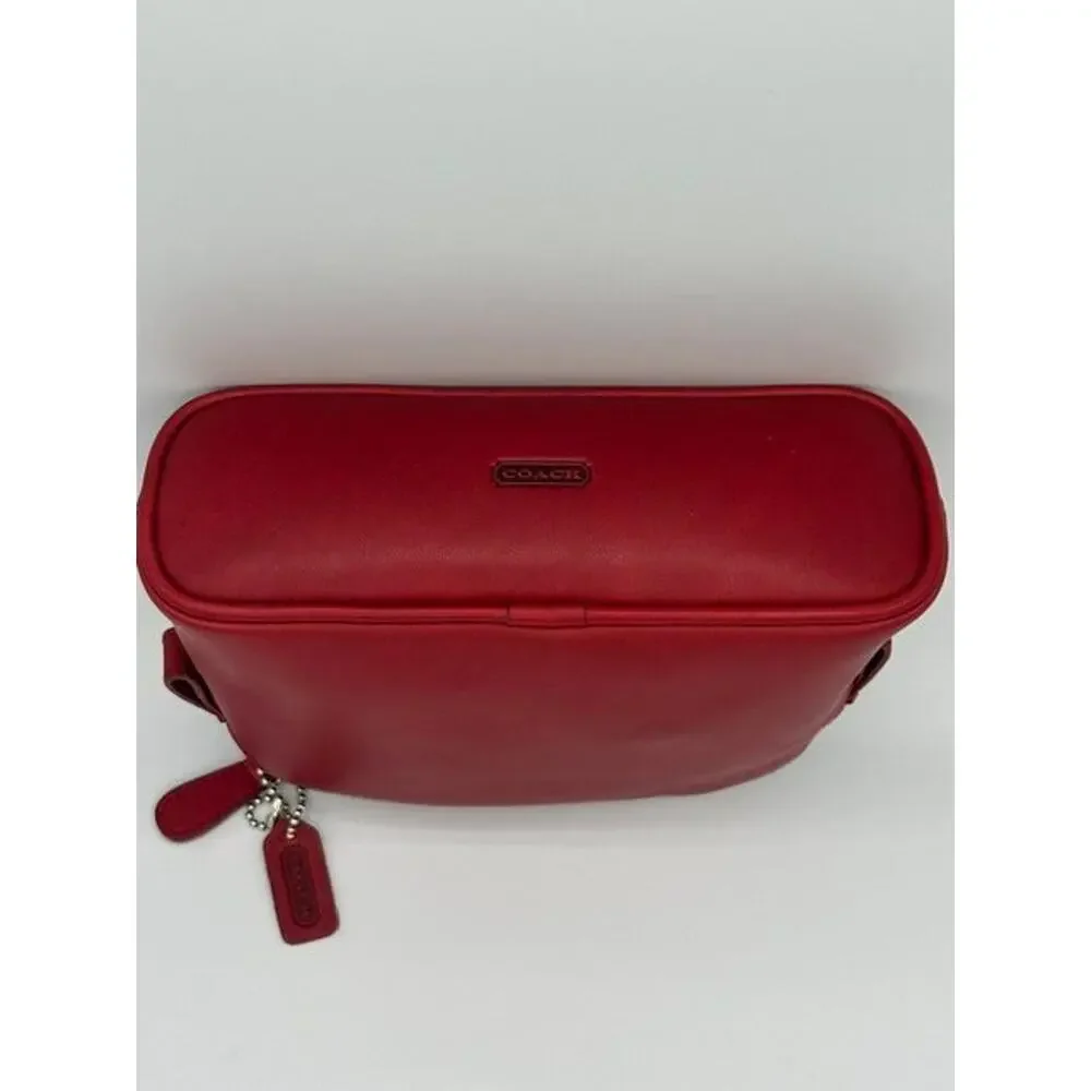 Coach Red Dome Cosmetic Case / Travel Pouch MINT